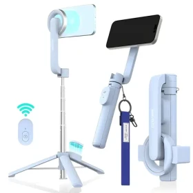 Araree Magfie Pod modrá / Selfie tyč / MagSafe / Bluetooth spoušť / Teleskopická do 69 cm (AR60-01727C)