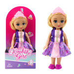 Mamido Mini panenka princezna s korunou a zdobenými šaty 17 cm mix