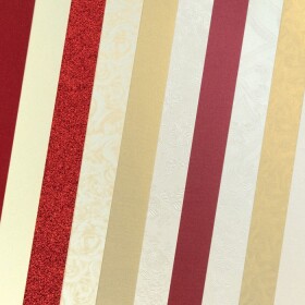 Sada ozdobných papírů Elegantní červená 210-250g, 10ks, Galeria Papieru