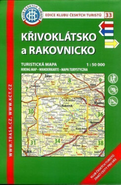 KČT 33 Křivoklátsko,Rakovnicko 1:50 000