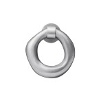 Ferm Living Klepadlo na dveře Orrith Brushed Aluminium, stříbrná barva, kov