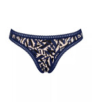 Dámské kalhotky GO Crush String C3P - BLUE - modré M008 - SLOGGI BLUE XS