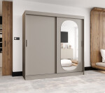 Šatní skříň Abi Royal Rozměry: 150 cm, Barva korpusu + barva dveří: Černá + Černá