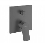 HANSGROHE - Vivenis Baterie pod omítku, pro 2 spotřebiče, kartáčovaný černý chrom 75415340