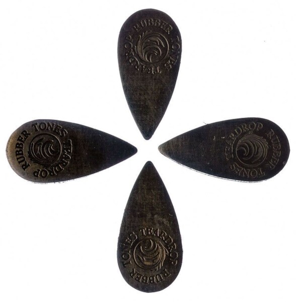 Timber Tones Rubber Tones Teardrop Black Nitrile 4-Pack