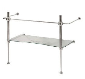 KERASAN - WALDORF konstrukce pro umyvadlo 100cm se skleněnou policí, chrom 9196K1