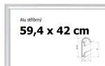 BFHM Rám na puzzle A2 hliníkový stříbrný