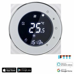 IQtech SmartLife GCLW-W bílá / WiFi termostat pro bojlery a kotle s bezpotenciálovým spínáním (IQTB043)
