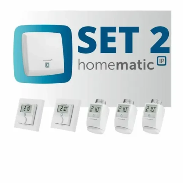 Homematic IP HmIP-SET2 Sada vytápění (byt 2+1) (HmIP-SET2)