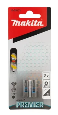 Makita E-03171 Impact Premier (C-form) Sada torzních bitů PZ2-25mm (2ks) (E-03171)