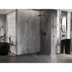 MEXEN/S - Lunar-B L sprchový kout dveře křídlové pravá 70 x 70, transparent, grafit metal 832L-070-070-95-00-P