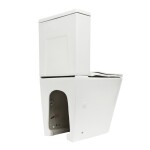 WC kombi komplet kombinovaný SAT Infinitio bílá matná mat vario odpad SATINF031VPSNWM SATINF031VPSNWM