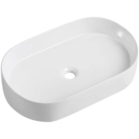 CERANO - Umyvadlo keramické Federico - na desku - bílá lesklá - 60x38 CER-417185