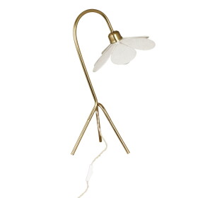 Strömshaga Stolní lampa Daisy 57 cm, zlatá barva, kov, textil