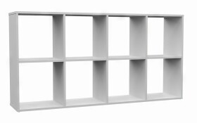 FRONTI Regál MALAX 2x4 Bílý
