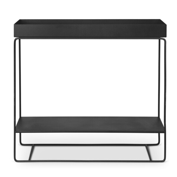 Ferm Living Stojan na květiny Plant box Two-tier Black, černá barva