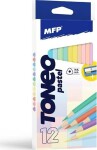 Pastelky TONEO 12 ks Pastelové triangular s ořezávátkem