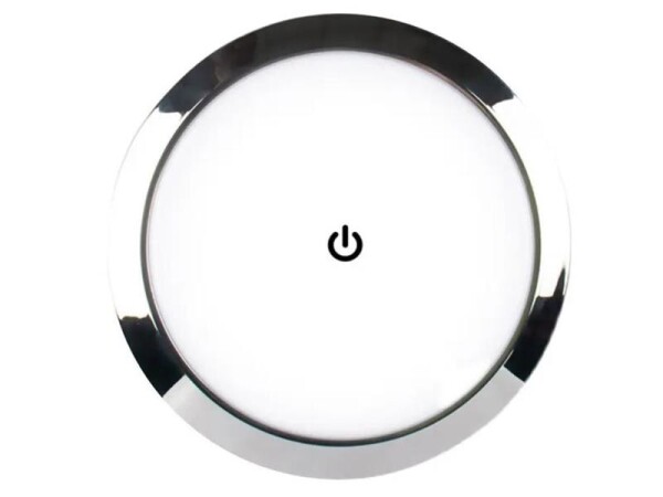 LED podhledové světlo do karavanu s dotykovým vypínačem, 12-24V - 18cm