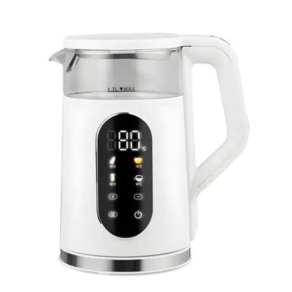 MR-023 bílá / Rychlovarná konvice / 2200 W / 1,7 l / regulace teploty / udržení teploty (MR-023-WHITE)