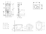 GEBERIT - Duofix Set předstěnové instalace, klozetu Oudee a sedátka softclose, tlačítko Sigma01, lesklý chrom SANI11CA1164