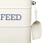 KitchenCraft Living Nostalgia úložná dóza s lopatkou 5,6 l, krémová, LNFEEDCRE