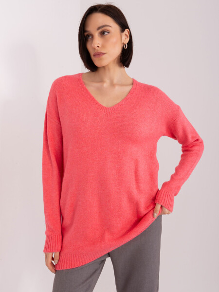 Sweter TO SW model 19040872 koralowy - FPrice Velikost: jedna velikost