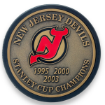 Mustang Puk New Jersey Devils NHL Stanley Cup Years Gold Medallion