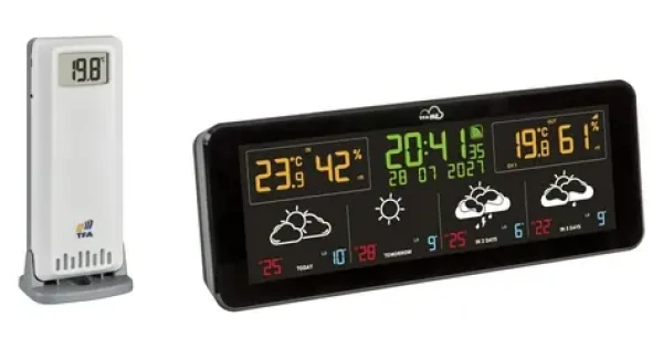 TFA 35.8107.01 ID-07 / Meteostanice / WiFi předpověď počasí / Barevný VA displej / TFA.me (35.8107.01)