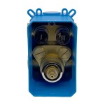 Mereo Termostatická podomítková tlačítková baterie - 2-cestná - oválný kryt CB60106TB