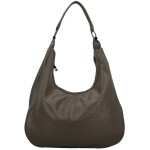 Stylová dámská koženková kabelka na rameno Petrit, tmavě šedá