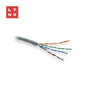 LYNX UTP kabel Cat5e, LSOH, celoměděný, vnitřní, šedý, box 305m EDF_10102832