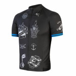 Pánský cyklistický dres kr. rukáv Sensor Cyklo Tour black tattoo M