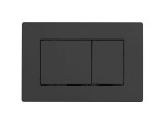 CERANO - Kompletní WC set Profi/Cesso - bílá matná - WC tlačítko Classic/Černá matná - pro zazdění - 49x36 CER-8050BD92