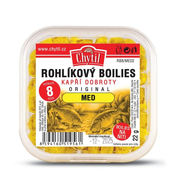Chytil Rohlíkový boilies 8mm 22g - Meruňka,Chytil Rohlíkový boilies 8mm 22g - Meruňka