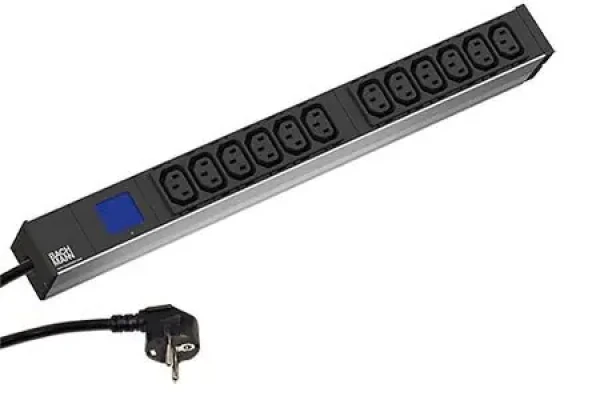 BACHMANN BN0500 / Napájecí panel / 12x C13 / měření po fázích / 2 m (800.2055)