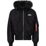 Alpha Industries Bunda CWU 45P Hooded Custom černá černá