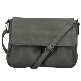 Trendy dámská koženková crossbody kabelka Rosica, šedá