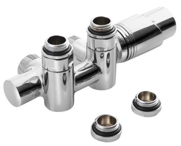 Bruckner - WICHER COMBI připojovací sada termostatická pro středové připojení 50, chrom 600.331.1