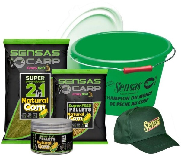 Sensas Akční kbelík Carp Paste Pellets Corn,Sensas Akční kbelík Carp Paste Pellets Corn