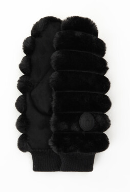 Rukavice palčáky Monnari kožešinou černé