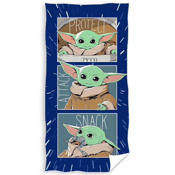Dětská osuška Star Wars Baby Yoda Snack