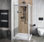 AQUALINE - AMICO sprchové dveře výklopné 740-820x1850, čiré sklo G70