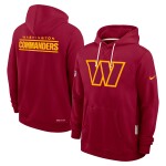Nike Pánská mikina Washington Commanders NFL 2025 Sideline Standard Issue Hoodie - Vínová Velikost: 2XL