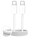 Puro Fabrik 4 bílá / Kabel USB-C - USB-C / opletený / 100 W / 1 m