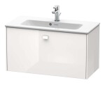 DURAVIT - Brioso Umyvadlová skříňka Compact, 44x82x39 cm, 1 zásuvka, lesklá bílá BR401102222