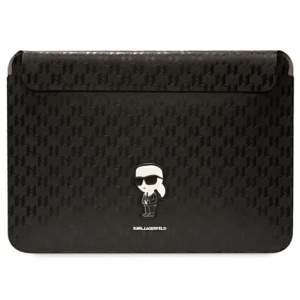 Karl Lagerfeld Saffiano Monogram Ikonik černá / Pouzdro pro notebook 14" (KLCS14SAKHPKK)