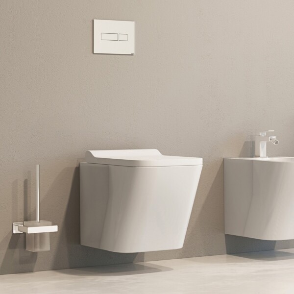 OLSEN SPA - Závěsné WC ORLO RIMLESS s FLAT sedátkem Soft-close OLKLT052E