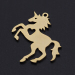 Přívěsek nerezové oceli kůň se srdcem různé varianty 28 25 mm ks Barva: