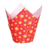 PME Košíčky papírové Tulip Vánoce Hvězdičky 24 ks