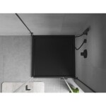 MEXEN - Flow Sprchová vanička čtvercová slim 100 x 100, černá mat 46S701010